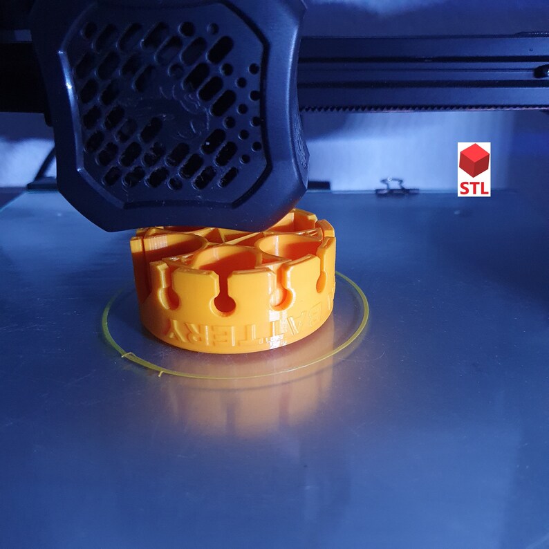 Rotate and Place AA Battery Holder STL File for 3D Printing Etsy