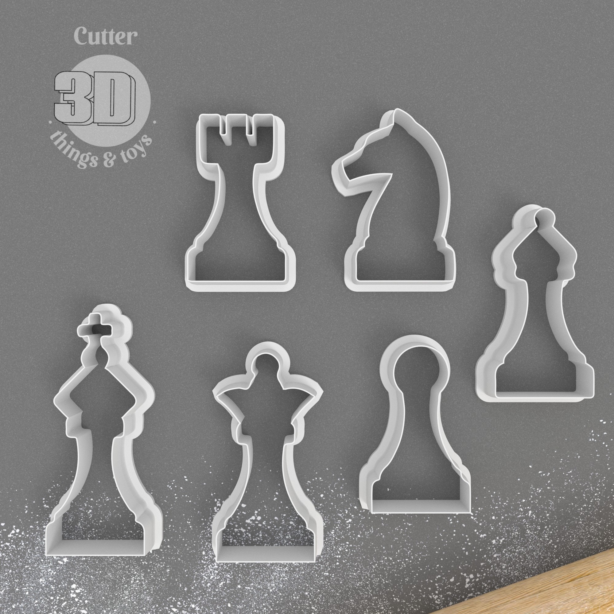 Craftymemorygifts 6 Piece Chess Piece Resin Mold Set,molds to Make