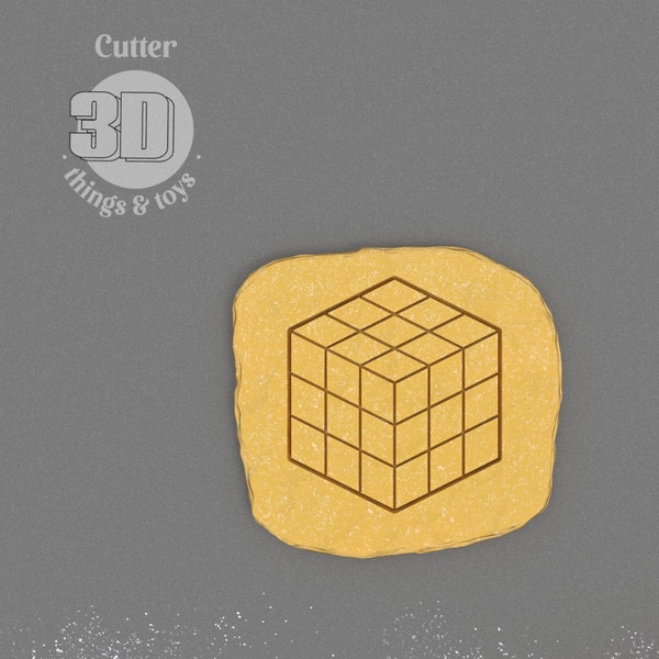 Magic Cube Computer Cookie Cutter - Jeux Cookie Cutter - Cuisine créative, Puzzle - Bijoux en argile polymère et outil de coupe de boucles d'oreilles de nombreuses tailles