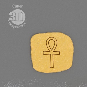 Ankh Egypt Symbols cutter - Fundant Cutter - Key of Life, Hieroglyphic - Polymer Clay Jewelry And Earring Cutter Tool - Many Size