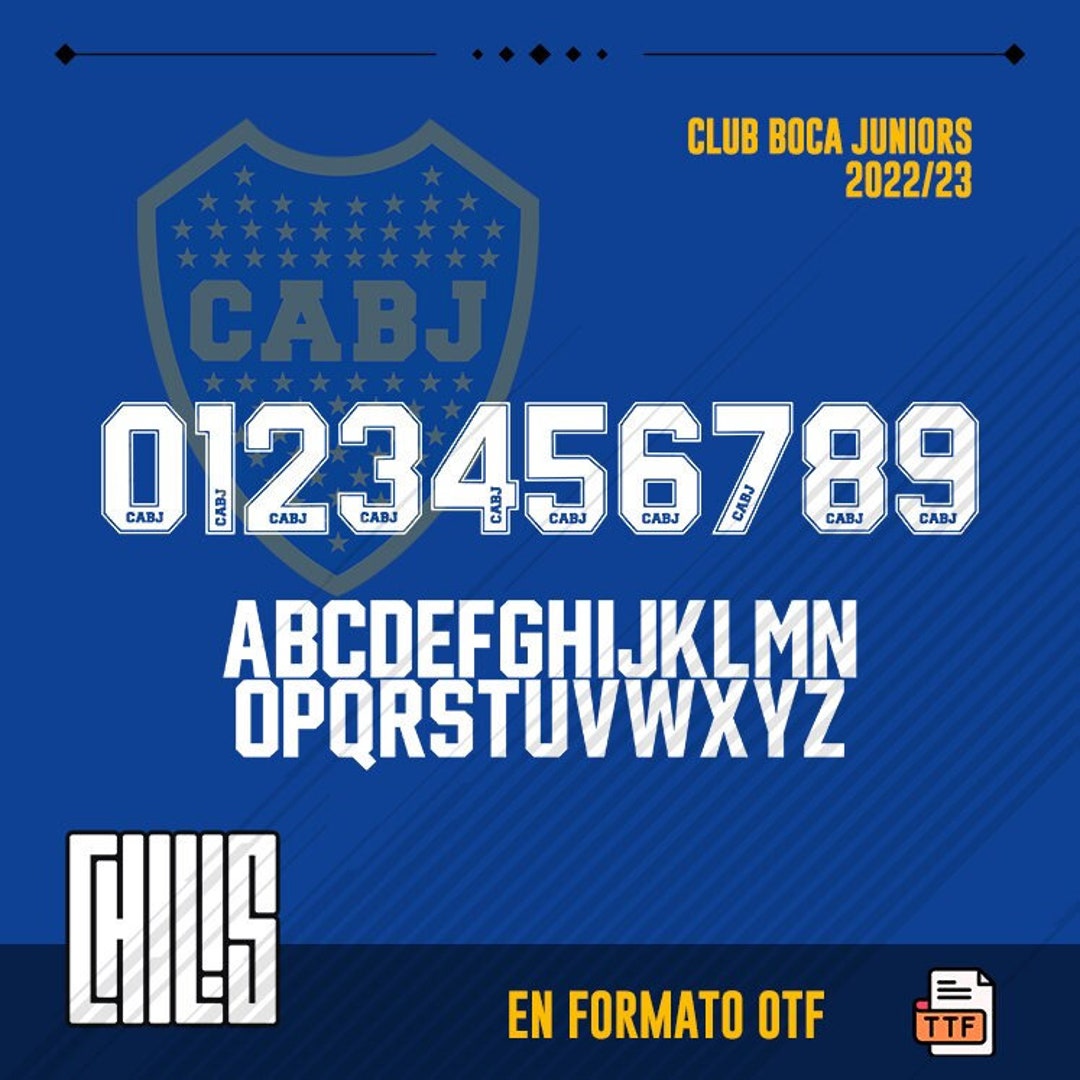 TIPOGRAFIA BOCA JUNIORS Etsy España