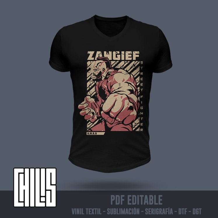 T-Shirt ROCKINSTONE Chun Vs Zangief Fight para Homem (S)