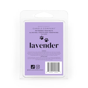 Lavender Soy Wax Melts: Pet Safe Odor Eliminator