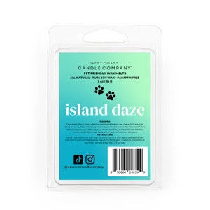 Pet Safe Soy Wax Melts: Island Daze - Non-Toxic Home Fragrance