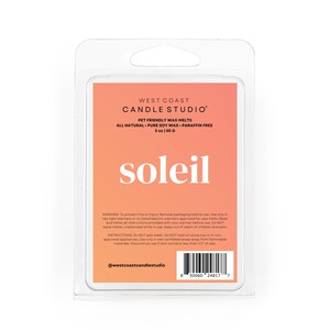 Soleil Pet Friendly Wax Melts, Non Toxic Soy Wax Melts, Dog Safe Home Scent, Paraffin Free Cubes, Beach Fragrance