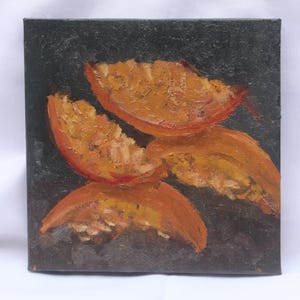 Small Oranges Oil Painting Still Life, Home Décor on Canvas