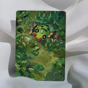 Carta Pokémon Spinarak pintada à mão