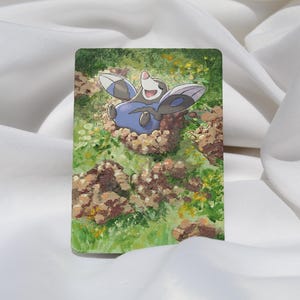 Handgeschilderde Pokémon Drilbur-kaart