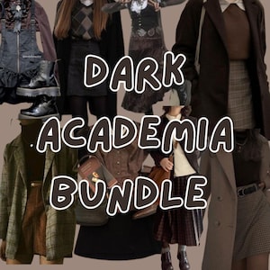 Personalised style bundle, dark academia aesthetic style, mystery box, any size (UK 2-20 or more/less), second-hand, multiple options