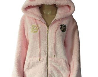 babymetalclub japan Marshmellow kitty fur jacket pink gyaru y2k fit size medium