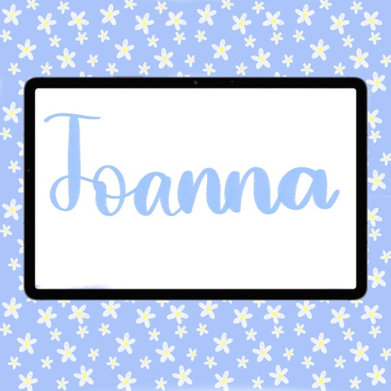 Joanna Lettering