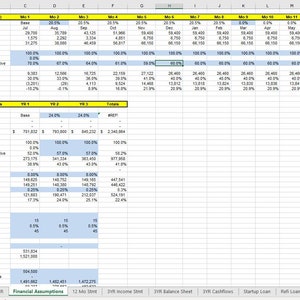 Business Plan Proforma Budget Forecast Spreadsheet With Balance Sheet ...