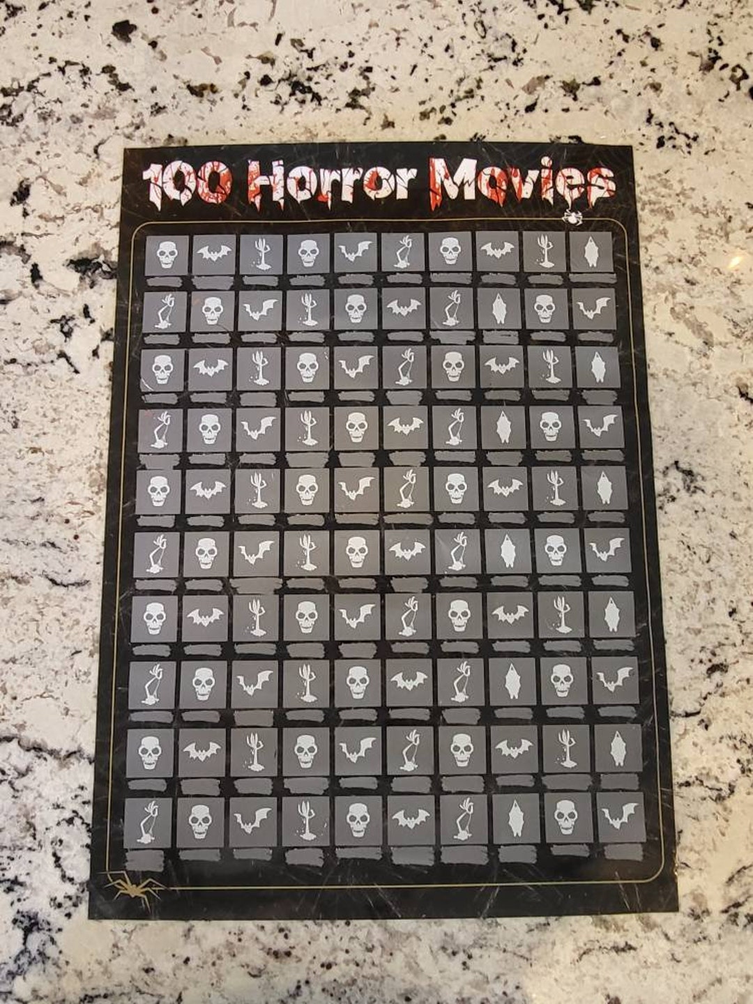 Horror Movie Scratch Off Poster 100 Horror Movies Scary Movies Movie horror-movie-scratch-off-poster-100-horror-movies-scary-movies-movie