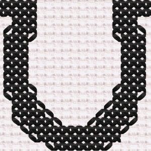 Horseshoe Print Cross Stitch Pattern