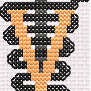 Veterinary Caduceus Cross Stitch Pattern