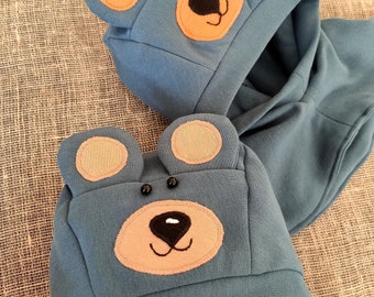 Bear Balaclava for Baby/Toddler, Autumn/winter Hat/Neck Warmer for Kids