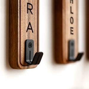 Custom name Hook, Personalized for family, Decorative Wall Coat Hooks, Wall Mount, Modern for Home Decor Gift, Farmhouse Decor