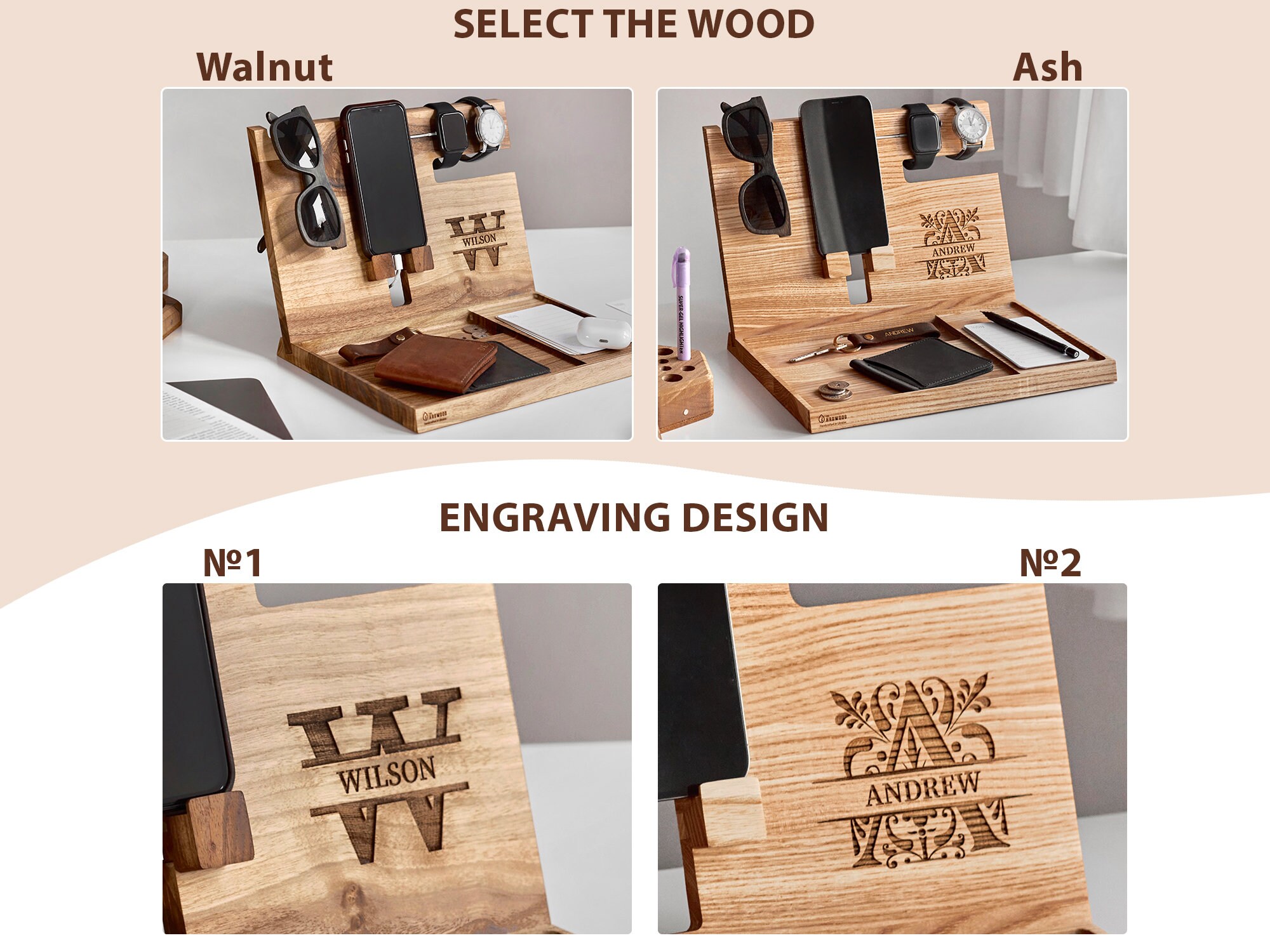 Docking Station Men Edc Dock Station Etsy