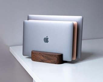 Multiple Laptop docking station, Multiple laptop stand, Upright laptop stand, triple laptop holder for desk, laptop dock