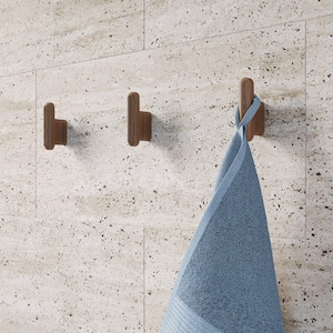 Wooden Coat Hooks Wall decor, Walnut or ash Decorative Wall Hooks Modern, Home Decor Gift, Farmhouse Decor