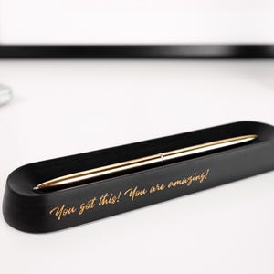 Custom Pen Tray, Desk Organizer for Back to School, Personalized Teacher Gift, Wooden Pencil Holder, Employee Gifts