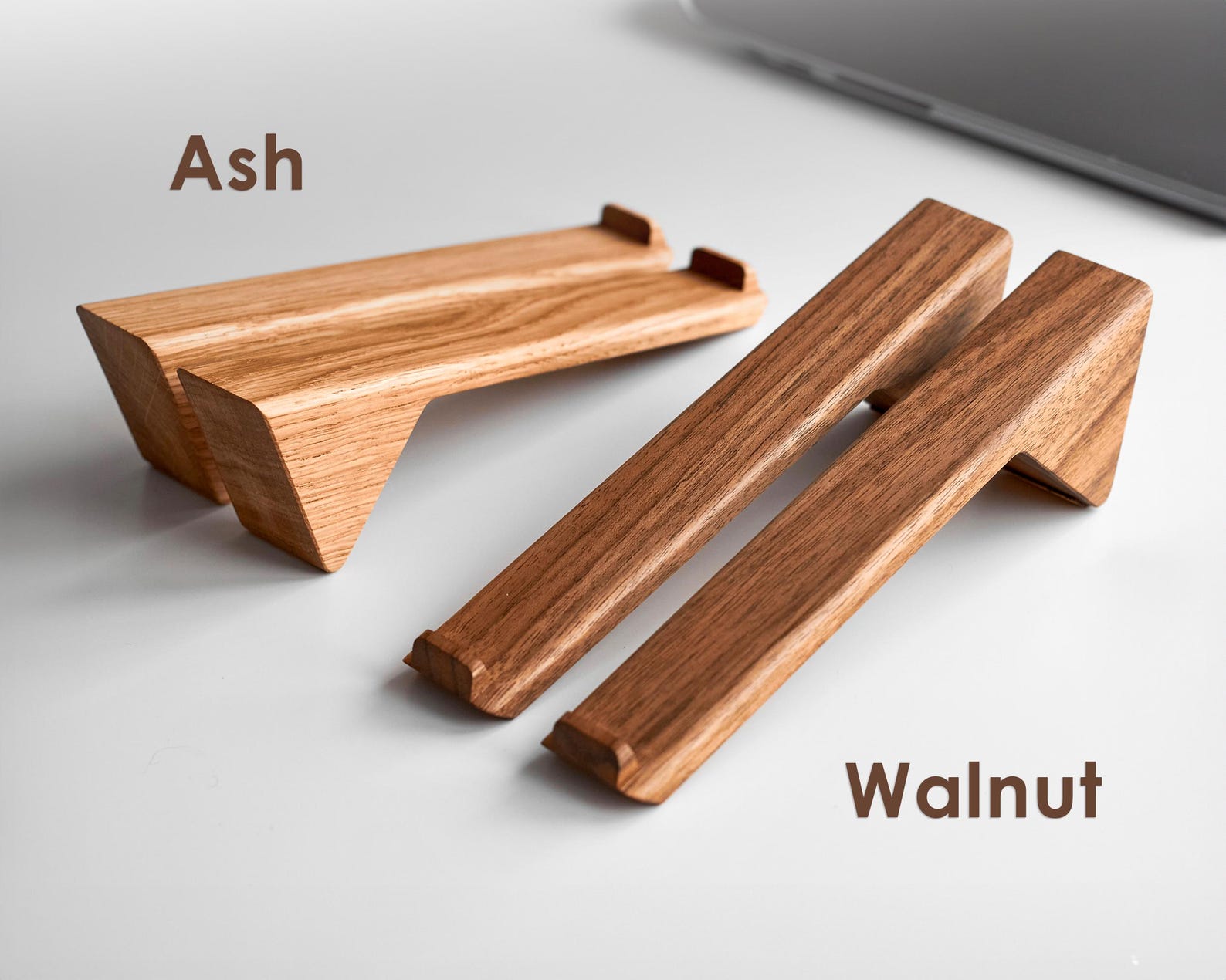 Wooden Laptop Riser for Desk, Wood Laptop Stand, MacBook Holder, Desk ...