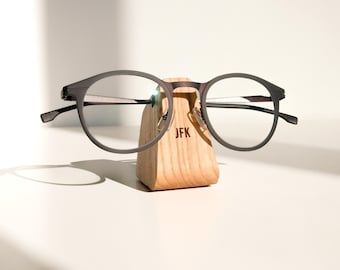 Glasses Holder, Personalized Eyeglasses Stand, Engraved Desk Accessories, Gift for Men, Eyewear holder, Sunglass display