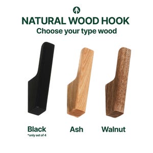 Wooden Coat Hook Wall Mount - Modern Farmhouse Decor - Etsy