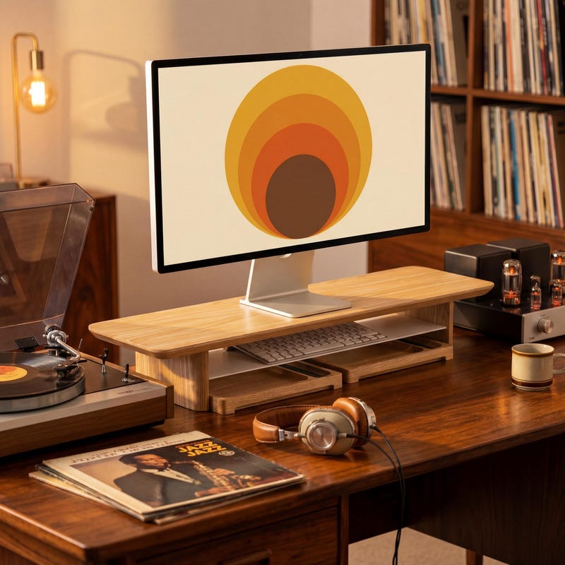 Pc Riser Wood Wooden Computer Risers - Etsy