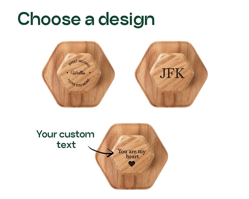 a couple of wooden coasters sitting on top of each other