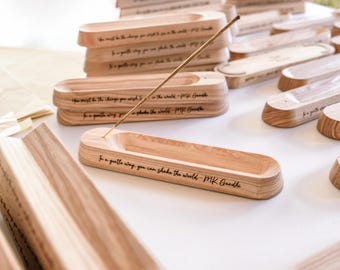 Custom Engraved Incense Holder - Personalized Bulk Christmas Gifts - Custom Logo or Name Brand gifts