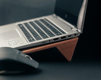 Riser pour ordinateur portable en bois, accessoire de bureau, Riser pour ordinateur portable, support MacBook