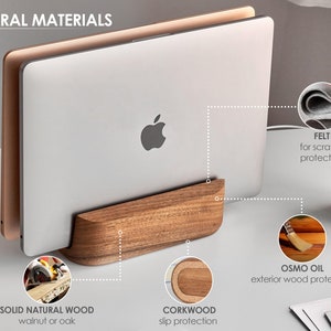 MacBook Stand, Vertical Laptop Stand, MacBook Holder, MacBook Dock ...