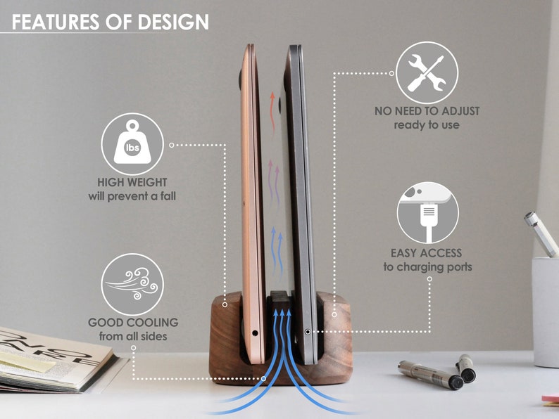 Multiple Laptop Docking Station Multiple Laptop Stand Etsy