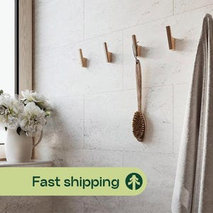 Bathroom Wooden Hooks, Decorative Wall towels Hooks, Wall Mount, Modern for Home Decor Gift, Farmhouse Decor