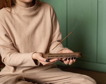 Incense Burner – Modern Incense Stick Holder, Minimalist Incense Tray, Boho Home Decor Accessory