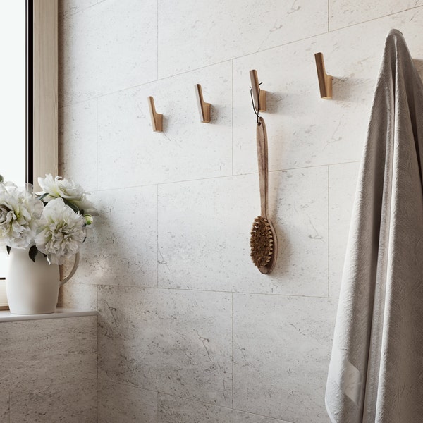Bathroom Wooden Hooks, Decorative Wall towels Hooks, Wall Mount, Modern for Home Decor Gift, Farmhouse Decor