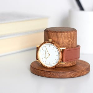 Wooden Watch Stand, Personalized Gift for Men, Watch Holder Display and Dock, Watch Accessories Stand, Custom Gift for Dad
