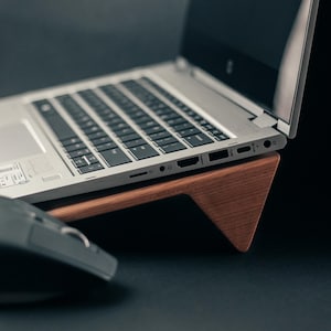 Elevador de madera para portátil, accesorio de escritorio, elevador para portátil, soporte para MacBook