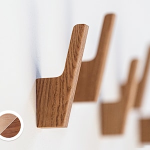 Wall Coat Rack Modern, Solid Wood Coat Rack, Wall Coat Hooks rack, Farmhouse Decor, Home Decor Gift