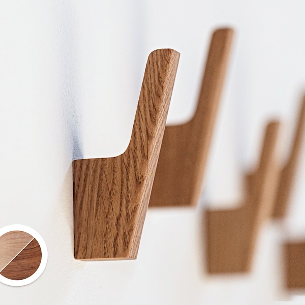 Wall Coat Rack Modern, Solid Wood Coat Rack, Wall Coat Hooks rack, Farmhouse Decor, Home Decor Gift