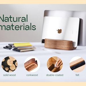 a picture of a computer with natural materials