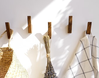 Wandhaken, houten decoratieve kapstokhaken, muurbevestiging, modern voor woondecoratie cadeau, boerderijdecor