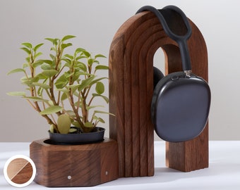 Présentoir de casque en bois, support de casque