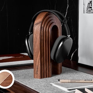 Support en bois pour casque, présentoir pour Airpods max et autres écouteurs, meilleur cadeau image 1