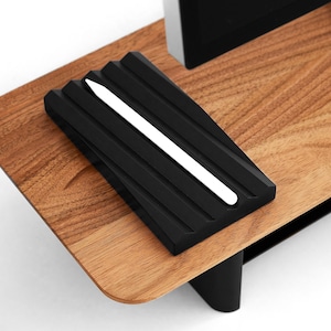 Zwarte pennenhouder voor bureau - meerdere pennenbakjes voor desktopconfiguratie, matzwarte opberger voor pennen en potloden