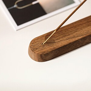 Wood Incense Holder for sticks, Incense Tray, Walnut Incense Burner Ash Catcher, Wooden unique incense holder, cute incense holder ashtray