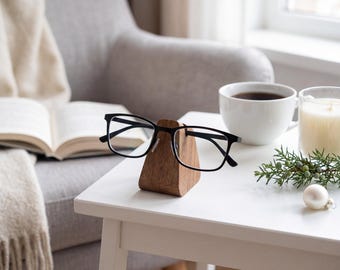 Spersonalizowany stojak na okulary, uchwyt na okulary, organizer na okulary przeciwsłoneczne, drewniany dodatek do biura, prezent dla niej, podstawka pod okulary przeciwsłoneczne
