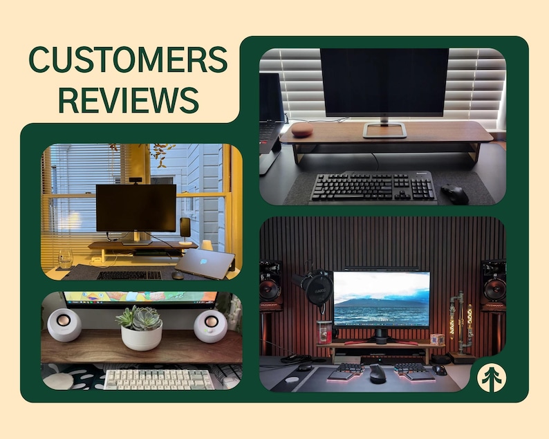 a collage of photos with a computer and other items