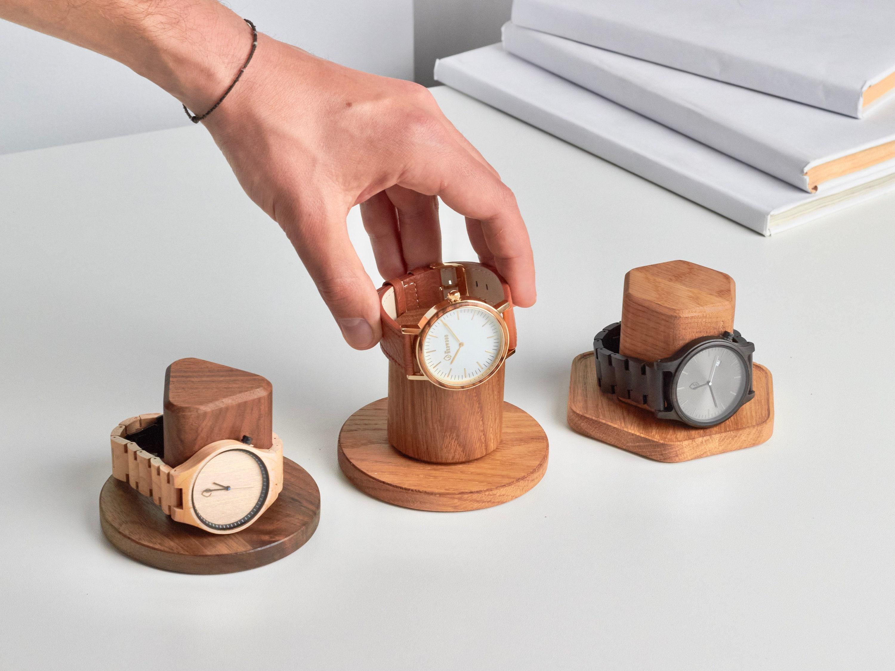 Watch holder for Men | Hexagon Watch Stand - Perfect Christmas gift